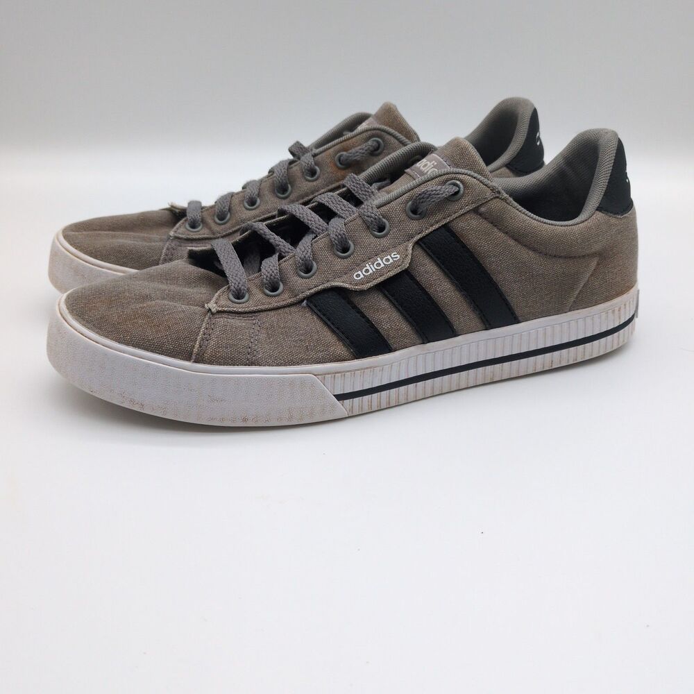 ADIDAS DAILY 3.0 SIZE 9 DOVE GREY BLACK MEN'S SHOES